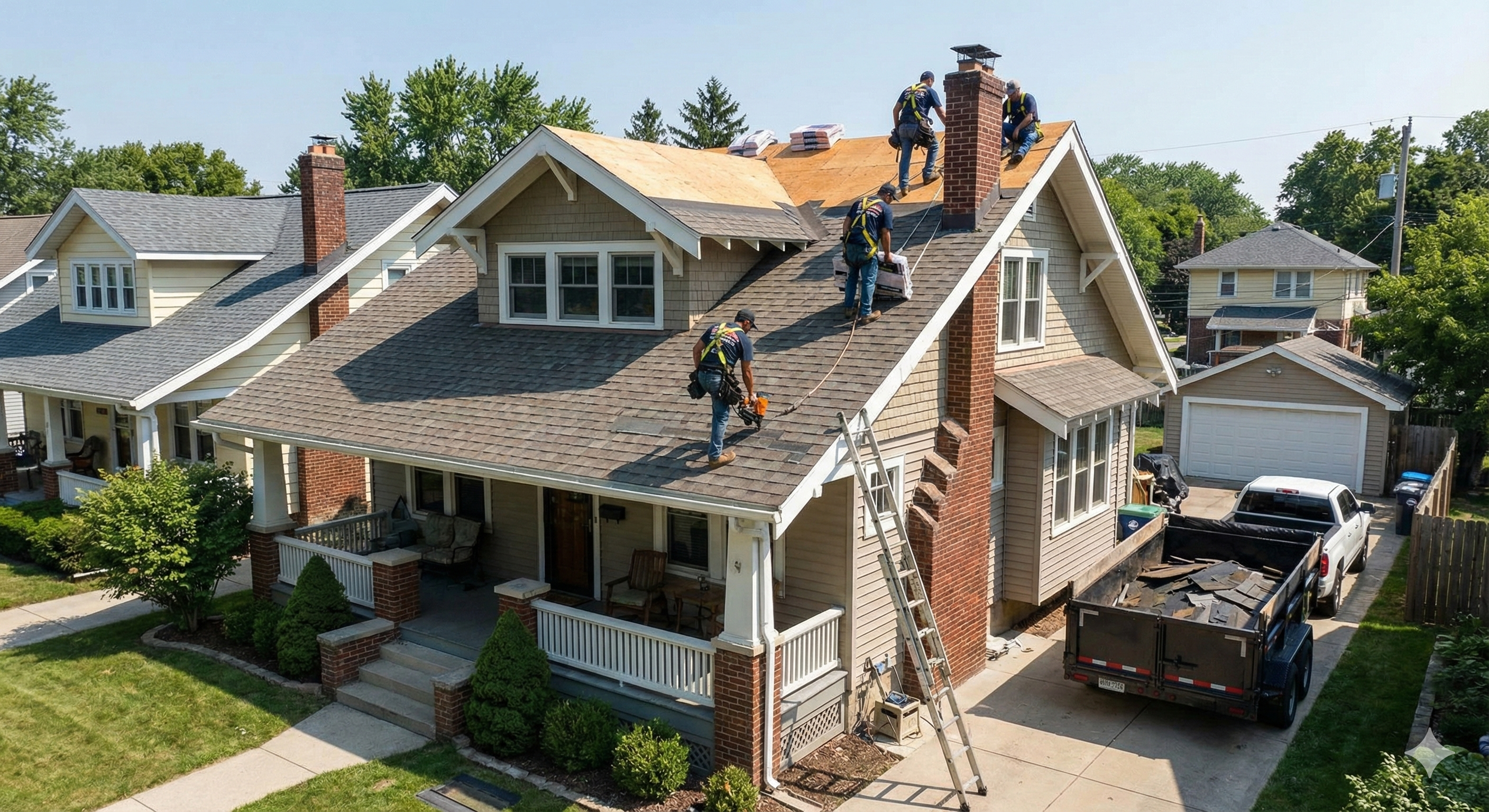 skilled residential roof installation by Broadway Roofing